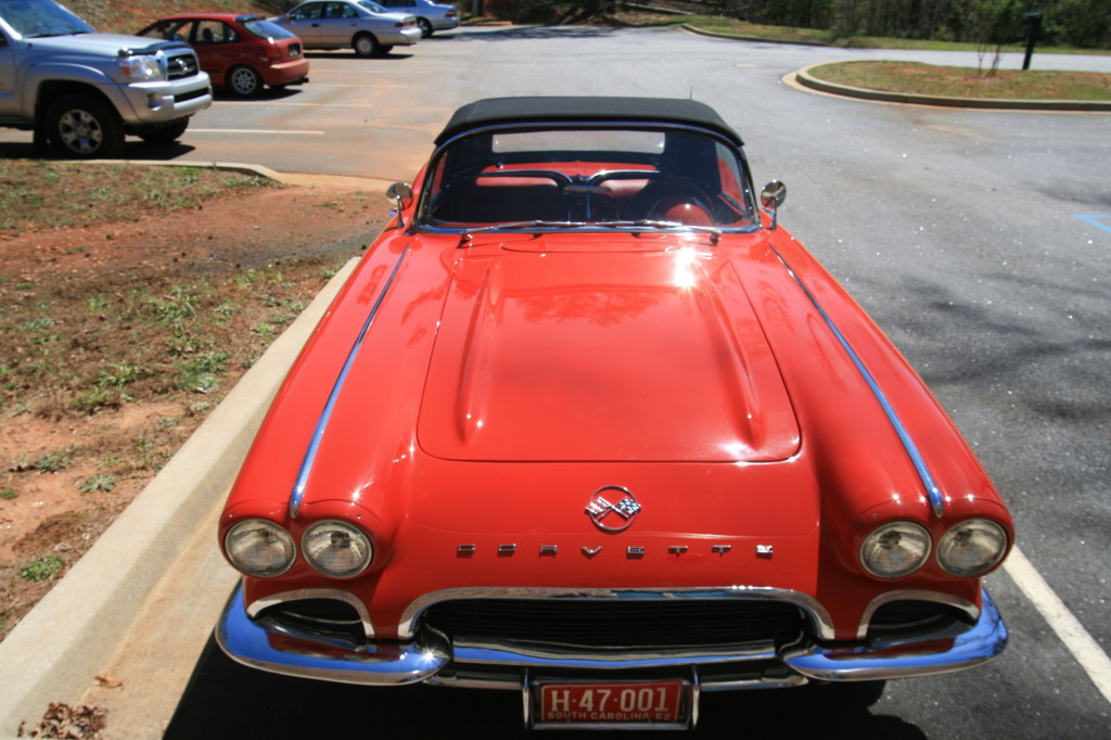 1962 Red Corvette - front view