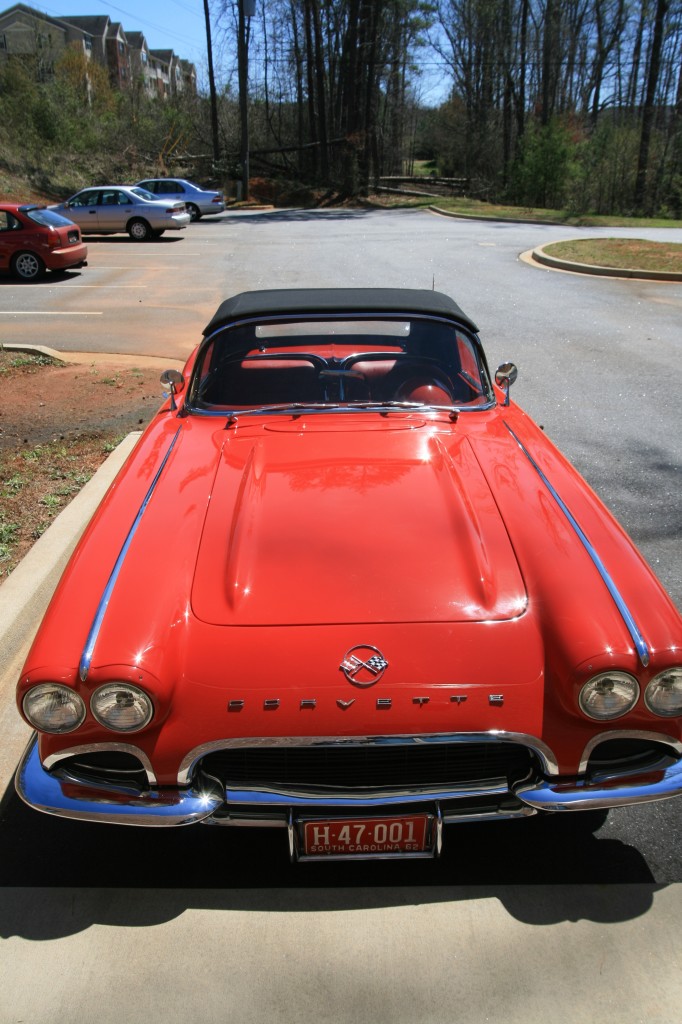 1962 Red Corvette - front view