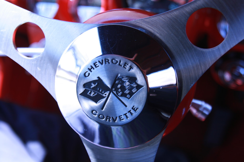 1962 Red Corvette Steering Wheel - Emblem